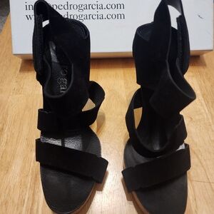 Pedro Garcia Black Women's Sandals